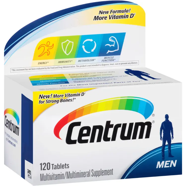 Centrum For Men Multivitamin 120 Tablets
