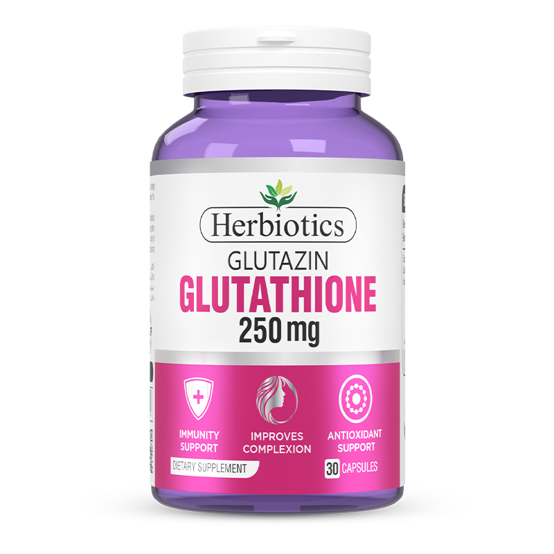 Herbiotics Glutazin - Glutathione 250mg Capsules