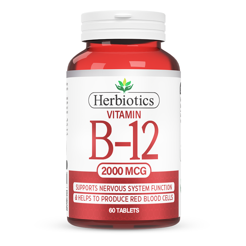 Herbiotics Vitamin B12 (2000mcg) Supplement