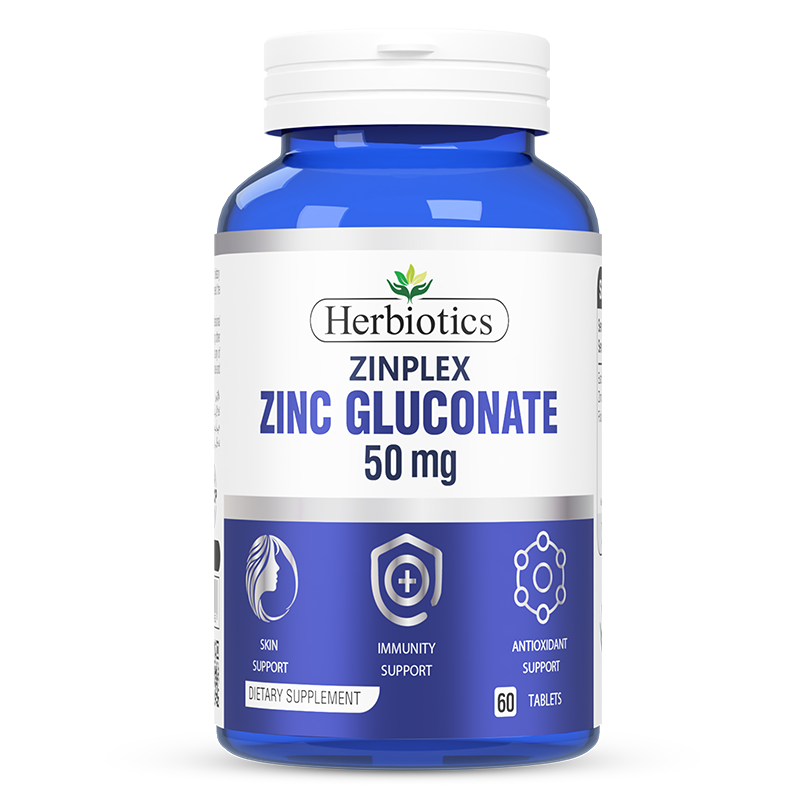 Herbiotics Zinplex (Zinc Gluconate 50MG Supplement)