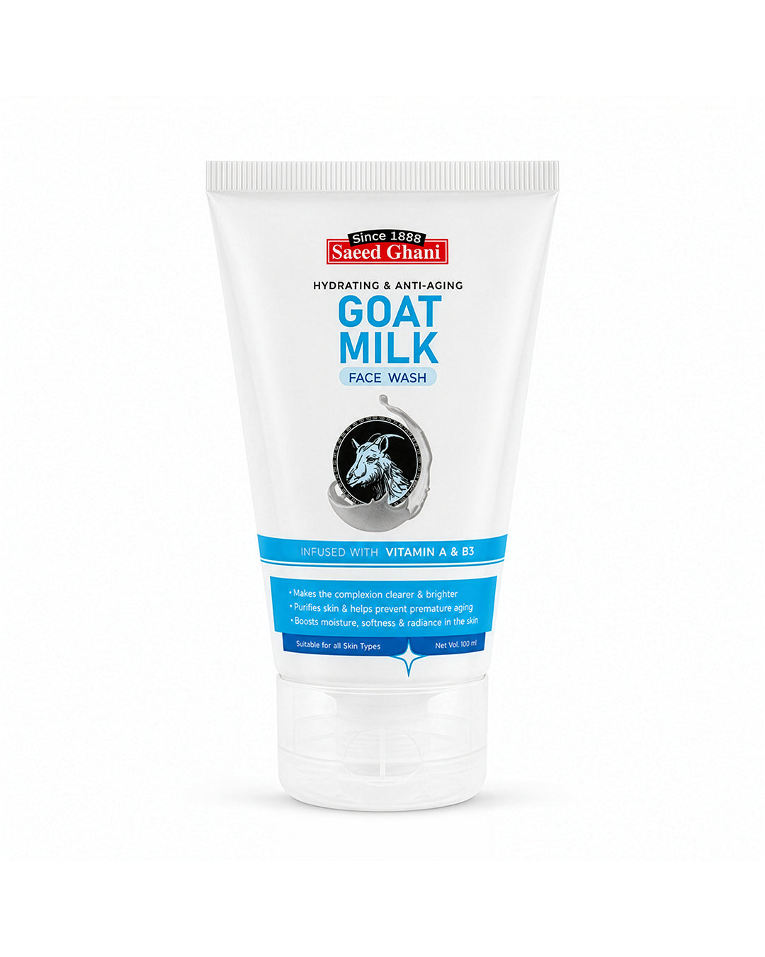 Saeed Ghani Goat Milk Hydrating & Anti Aging face wash