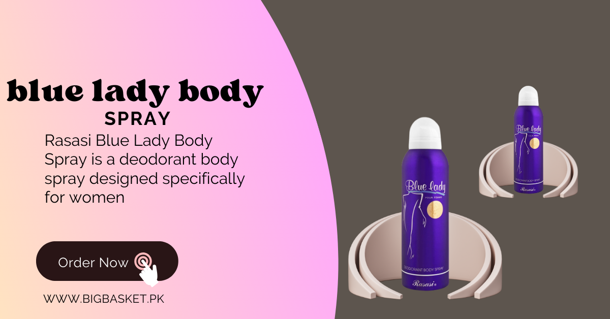 blue lady body spray