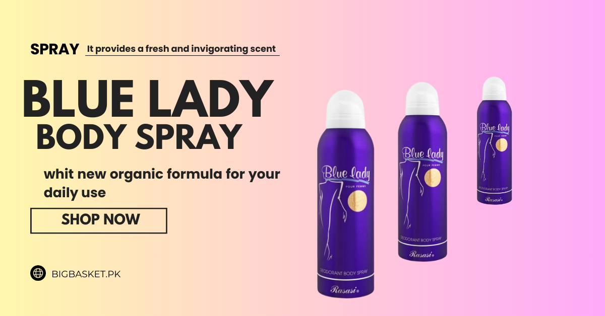 blue lady body spray