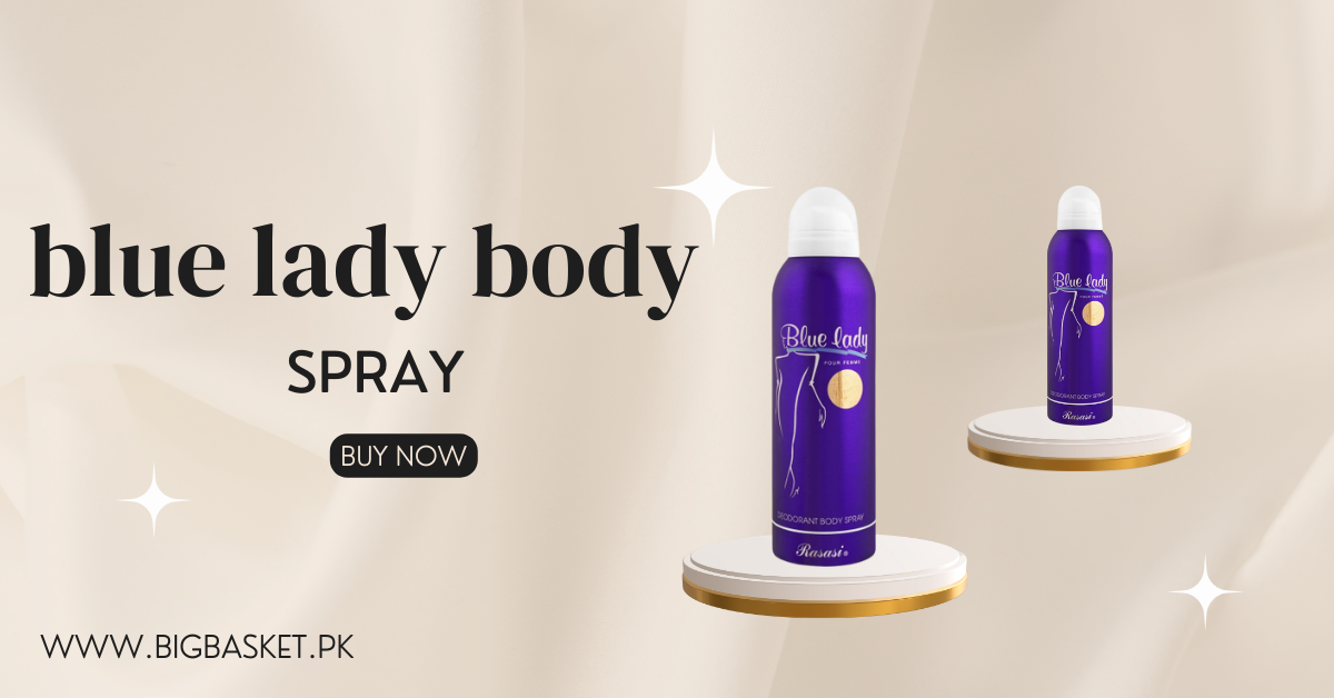 blue lady body spray