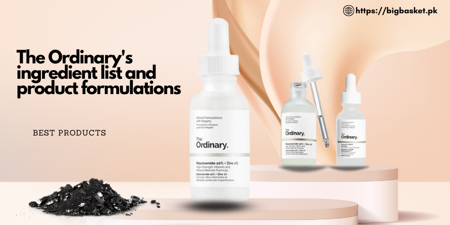 The Ordinary's ingredient list and product formulations