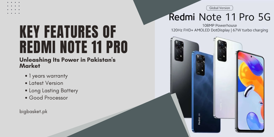 Xiaomi Redmi Note 11 Pro Price in Pakistan 2024