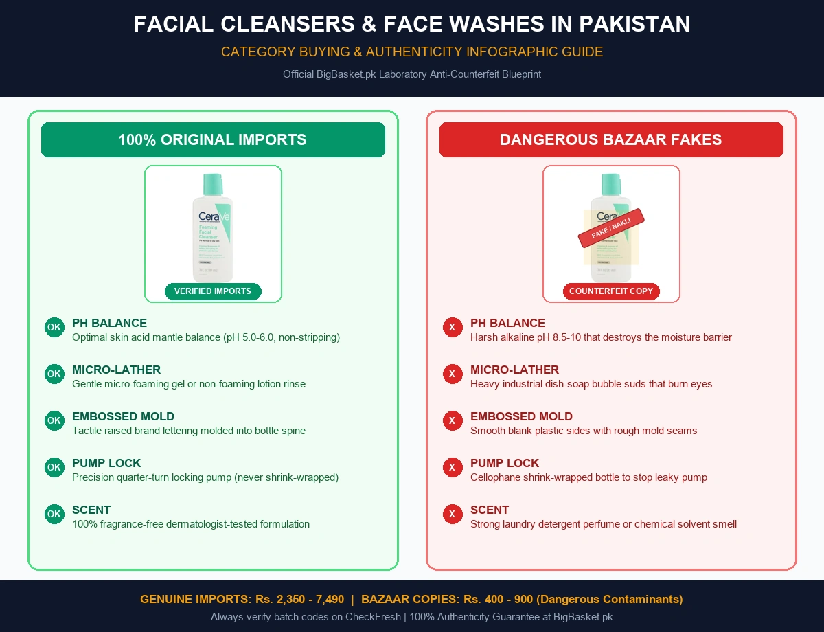 Simple Face Wash Price in Pakistan: Real PKR Rates 2026 Original vs Fake Infographic Pakistan