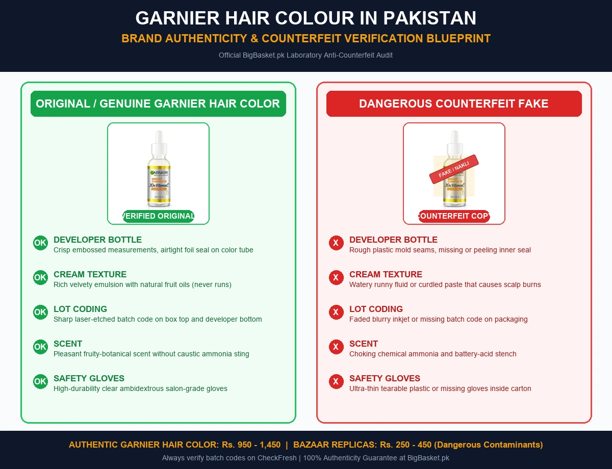Garnier Hair Color Price in Pakistan (2026 Guide) Original vs Fake Infographic Pakistan
