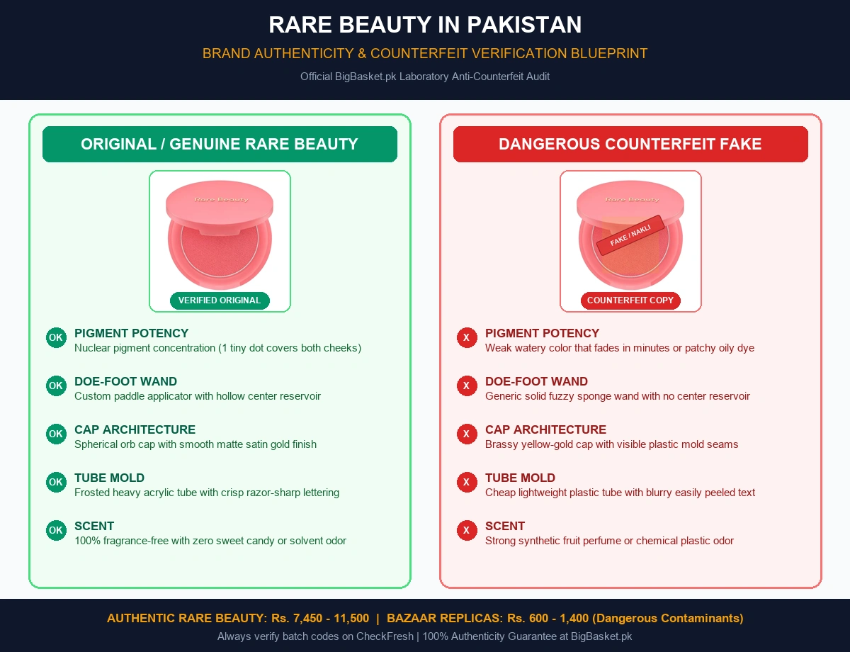 Rare Beauty Highlighter Price in Pakistan: What You Should Know Original vs Fake Infographic Pakistan